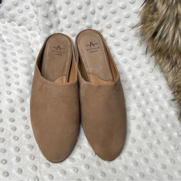Aquatalia Shoes - Aquatalia Everley suede slides